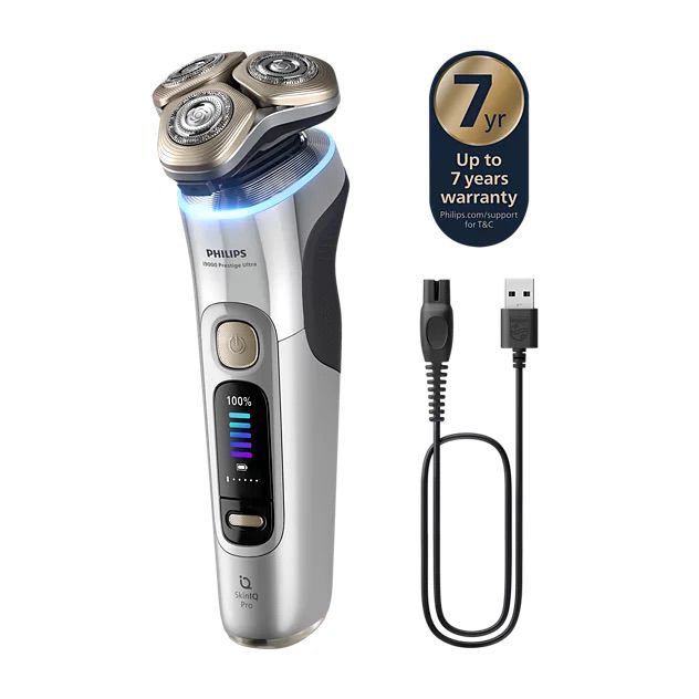 מכונת גילוח Philips i9000 Prestige Ultra XP9404/46 – גילוח רטוב ויבש חכם עם SkinIQ Pro | יבואן רשמי-משלוח מהיר – תמונה 5
