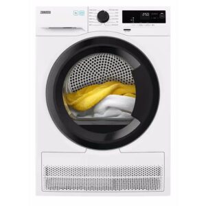 Zanussi ZDHF286H- מייבש כביסה קונדנסור כולל משאבת חום 8 ק"ג עם פאנל בעברית חסכוני בחשמל | יבואן רשמי