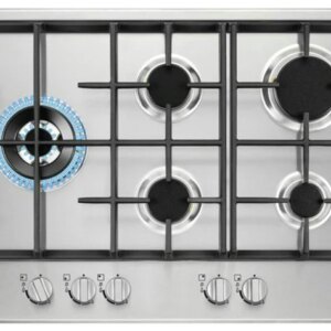 Zanussi ZGH76534XS: כיריים גז 5 מבערים 75 ס"מ נירוסטה | יבואן רשמי