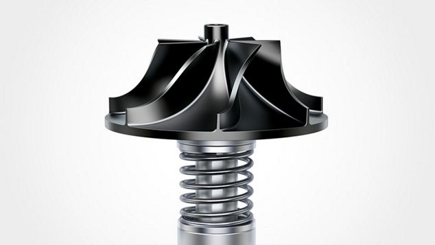 Close up of Dyson digital motor V8