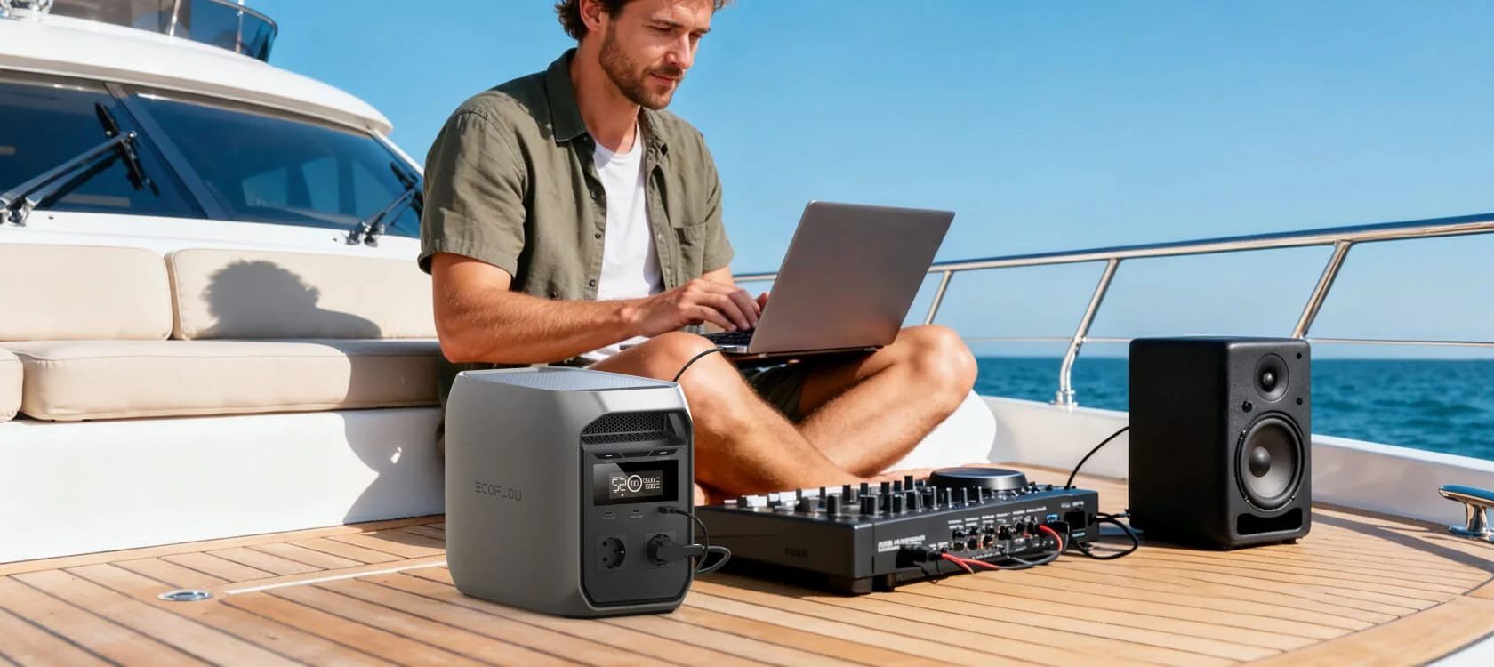 תחנת כוח ניידת EcoFlow DELTA 3 Classic בקיבולת 1024Wh בהספק 1800W עם UPS 10ms יבואן רשמי