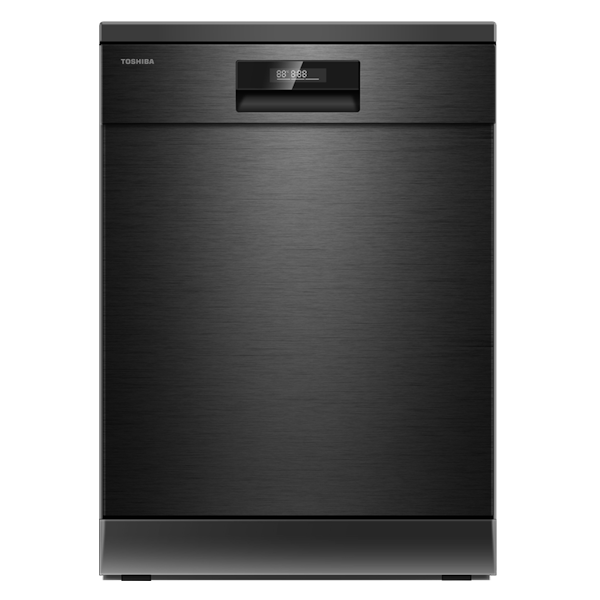 מדיח כלים Toshiba DW-15F3ME(BS)-IL רחב 60 ס"מ טושיבה עם 15 מערכות כלים ופתיחת דלת אוטומטית יבואן רשמי