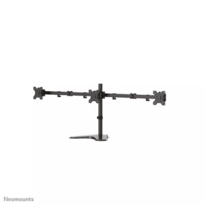 Neomounts FPMA-D550DD3BLACK - מעמד שולחני ל-3 מסכים עד 27 אינץ' עם תנועה מלאה | יבואן רשמי