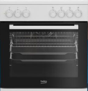 Beko FSE62122DWDSL תנור משולב כיריים בקו 72 ליטר 4 מבערי גז צבע לבן רוחב 60 טורבו - יבואן רשמי