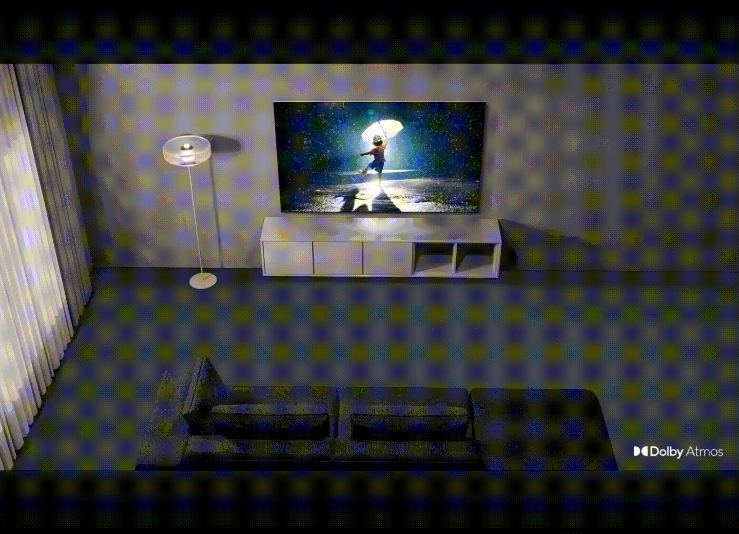 מערכת שמע Dolby Atmos ו-OTS Plus בטלוויזיה Samsung QE55S95C