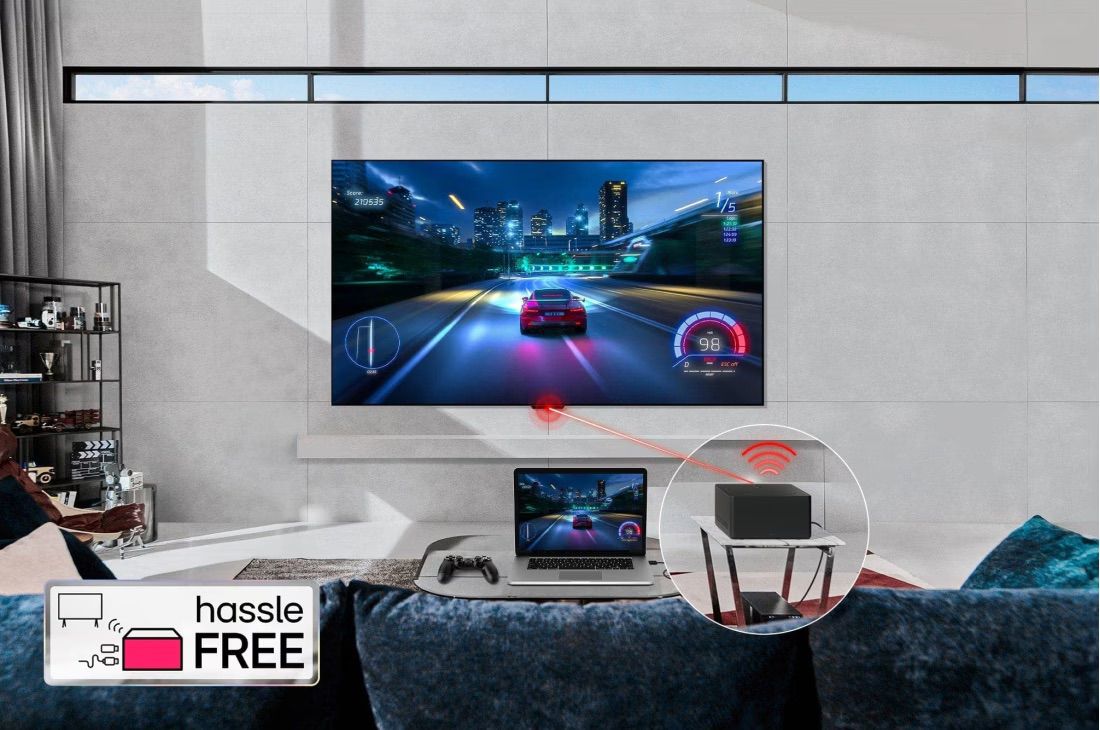 טלוויזיה חכמה אלחוטית 65 אינץ LG OLED65M46LA OLED M4 עם Zero Connect