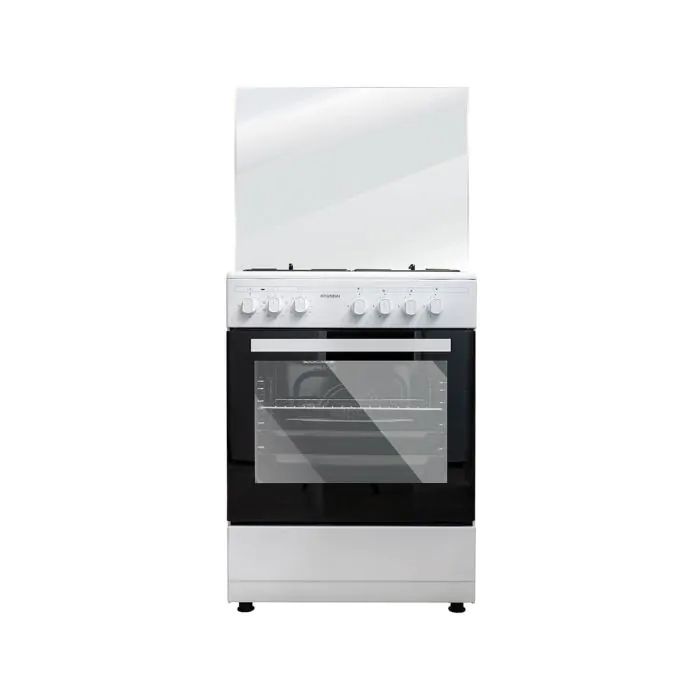 HYUNDAI HAO-6060W תנור משולב כיריים גז 4 להבות 60 ס