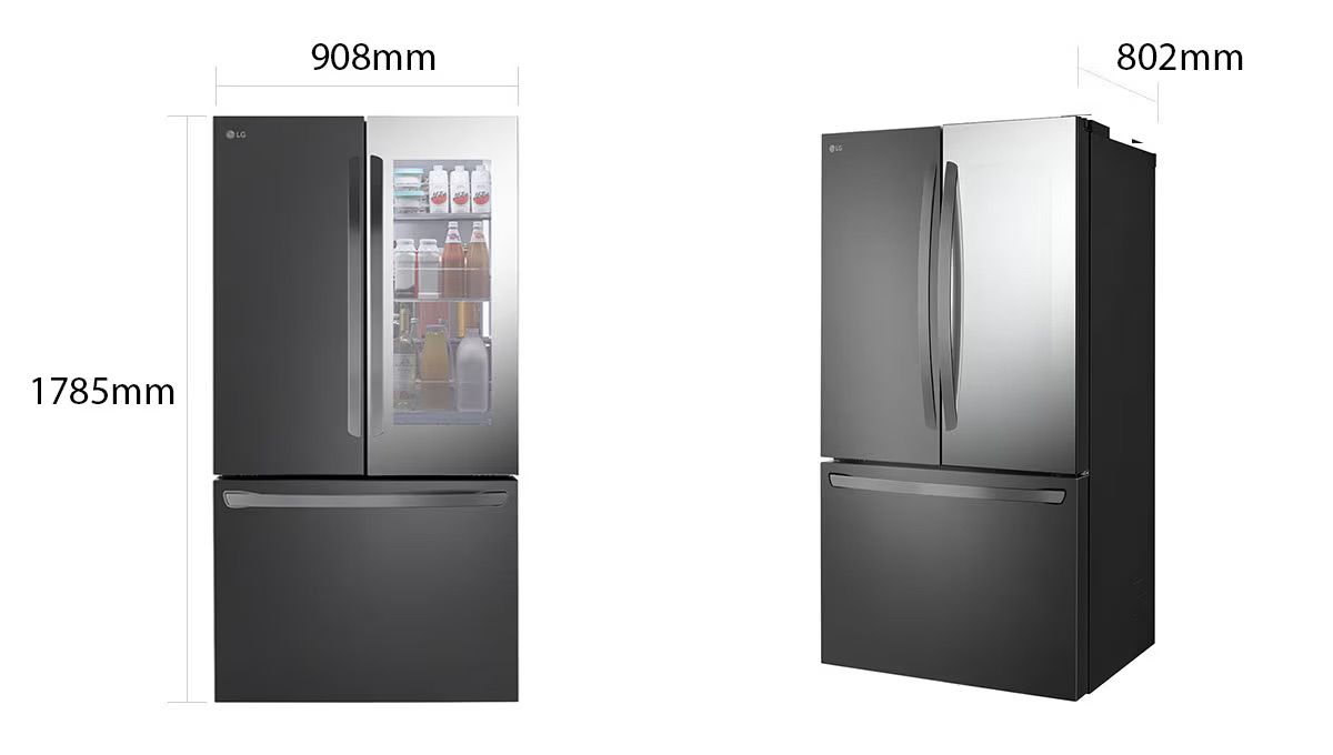מידות מקרר LG GMZ765