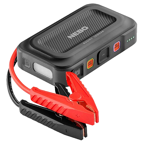 בוסטר התנעה לרכב NEBO Assist 1000XP נבו 1000A עם פנס מובנה והגנת IP65 למצבר 12V יבואן רשמי