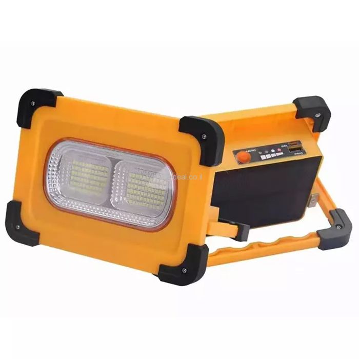תאורה סולארית ניידת 40W 5400Mah 80LED דגם RLO-BXT-40