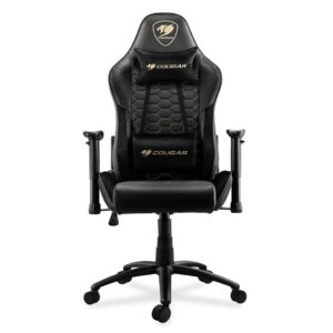 כיסא גיימינג קוגר COUGAR Outrider Royal מקצועי עם שלדת פלדה, עור PVC נושם ובוכנה Class 4 עד 120 ק"ג יבואן רשמי