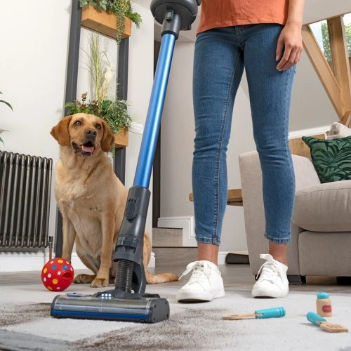 HENRY QUICK PET BLUE - שואב אבק אלחוטי נטען עם ריקון היגייני לבתים עם חיות מחמד | יבואן רשמי – תמונה 5