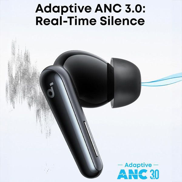 soundcore Liberty 5 - אוזניות ANC אלחוטיות שחורות עם Adaptive ANC 3.0 | יבואן רשמי – תמונה 2