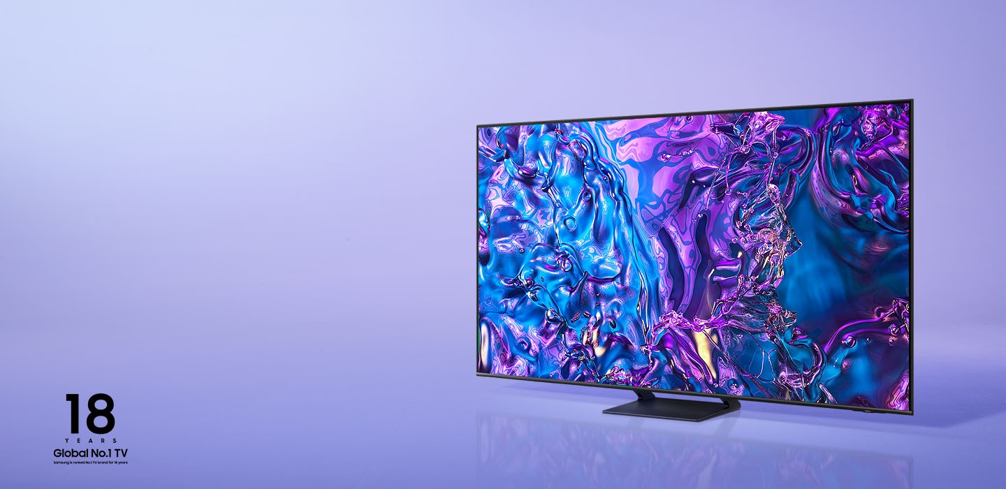 Samsung QE55Q70D QLED 4K בתמונה זו רואים טלוויזיה חכמה QLED 4K מדגם QE55Q70D של סמסונג. הטלוויזיה בעלת עיצוב AirSlim דק ומרשים, טכנולוגיית Quantum Dot לצבעים בהירים ועוצמתיים ומסך ללא גבולות. חווית צפייה מושלמת עם Quantom Dot , מעבד חכם ו-120Hz