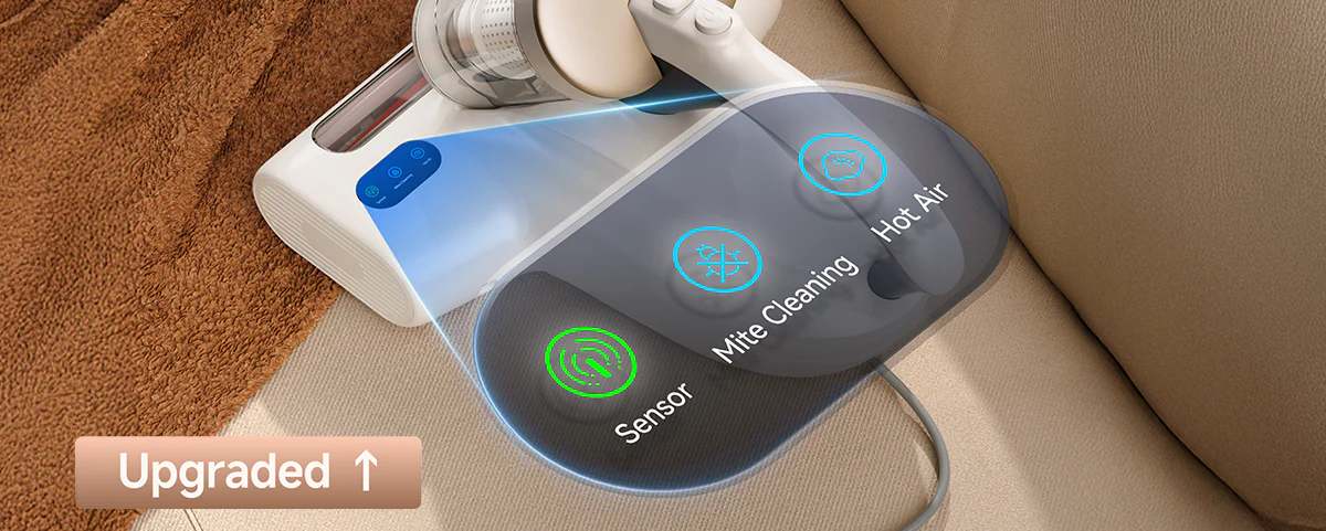 שואב מזרנים וספות UWANT M600 עם חיטוי UV נגד קרדית האבק, עוצמת יניקה 15,000Pa וחבטה עמוקה 500W - יבואן רשמי – תמונה 13