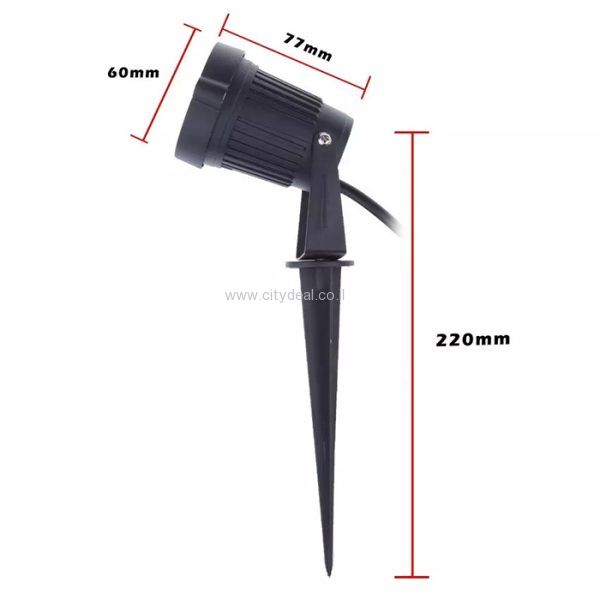 תאורת גינה 12V אור חם 7W POWERLINE דגם RLO-STP-7 – תמונה 2